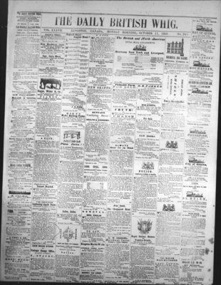 Daily British Whig (1850), 12 Oct 1868