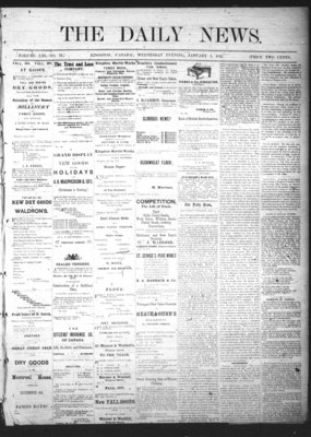 Kingston News (1868), 3 Jan 1872