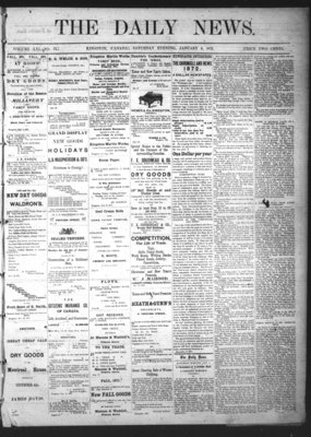 Kingston News (1868), 6 Jan 1872