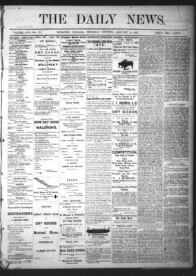 Kingston News (1868), 11 Jan 1872