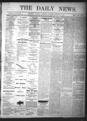 Kingston News (1868), 18 Jan 1872