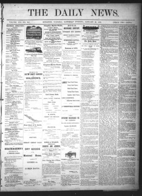 Kingston News (1868), 27 Jan 1872