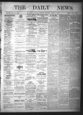 Kingston News (1868), 5 Mar 1872