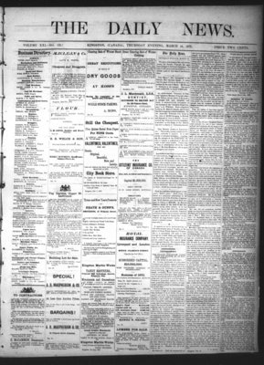 Kingston News (1868), 14 Mar 1872