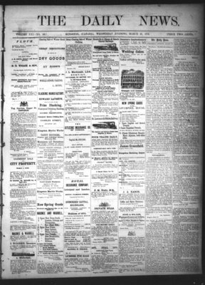 Kingston News (1868), 27 Mar 1872