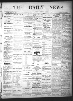 Kingston News (1868), 8 Apr 1872