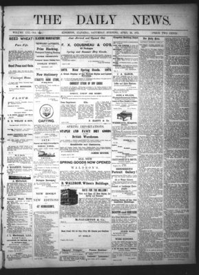 Kingston News (1868), 20 Apr 1872