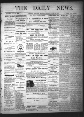 Kingston News (1868), 22 Apr 1872