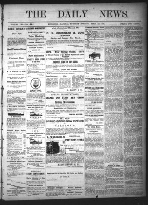 Kingston News (1868), 23 Apr 1872