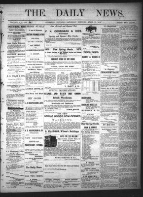 Kingston News (1868), 27 Apr 1872