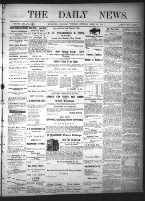 Kingston News (1868), 30 Apr 1872