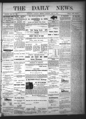 Kingston News (1868), 6 May 1872