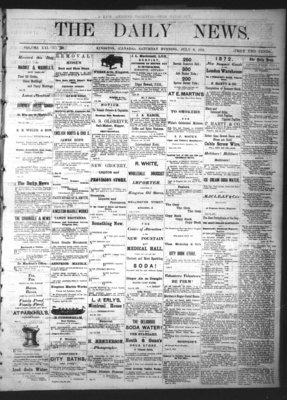 Kingston News (1868), 6 Jul 1872