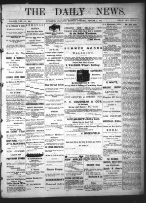 Kingston News (1868), 5 Aug 1872