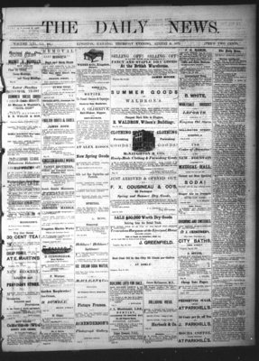 Kingston News (1868), 8 Aug 1872