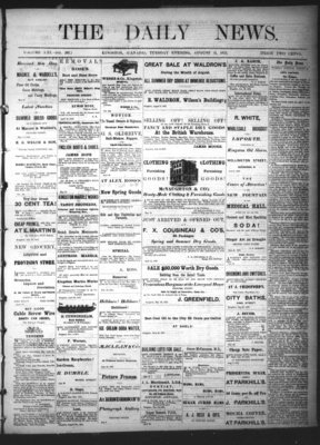 Kingston News (1868), 13 Aug 1872