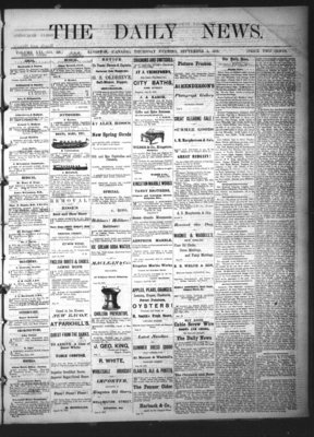 Kingston News (1868), 5 Sep 1872