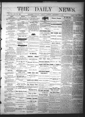 Kingston News (1868), 10 Sep 1872