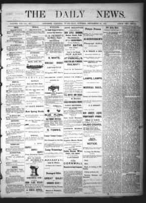 Kingston News (1868), 18 Sep 1872