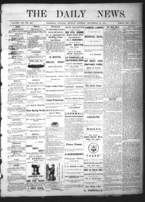 Kingston News (1868), 23 Sep 1872