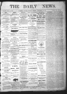 Kingston News (1868), 30 Sep 1872