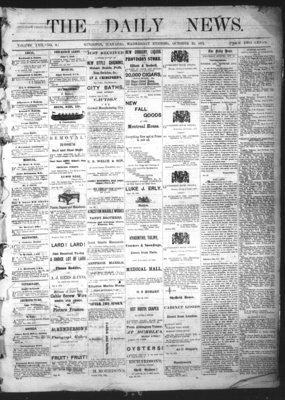 Kingston News (1868), 23 Oct 1872