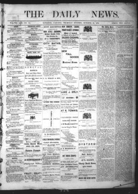 Kingston News (1868), 24 Oct 1872