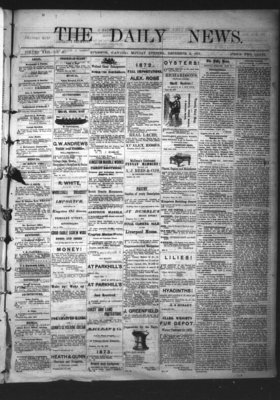 Kingston News (1868), 2 Dec 1872