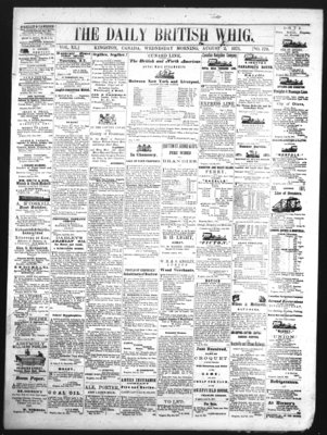 Daily British Whig (1850), 2 Aug 1871