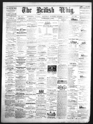 Daily British Whig (1850), 21 Oct 1871