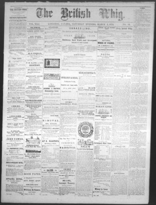 Daily British Whig (1850), 2 Mar 1872