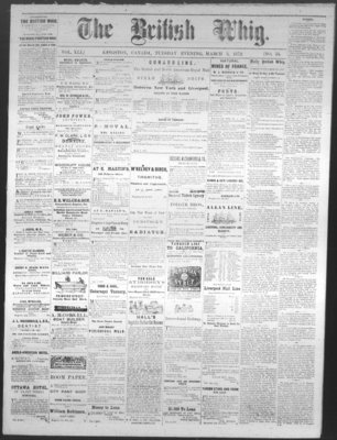 Daily British Whig (1850), 5 Mar 1872