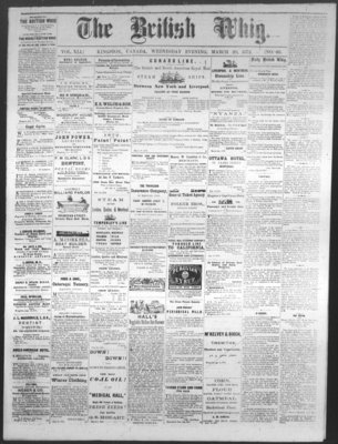 Daily British Whig (1850), 20 Mar 1872