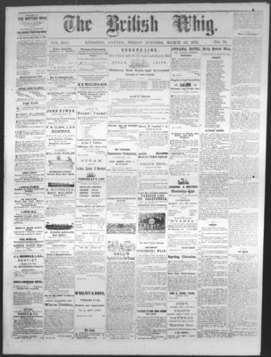 Daily British Whig (1850), 22 Mar 1872