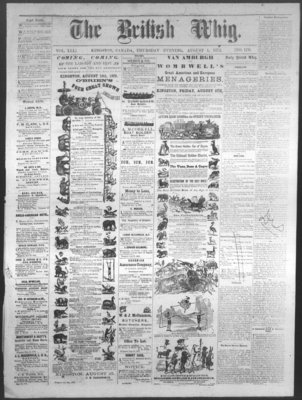 Daily British Whig (1850), 1 Aug 1872