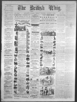 Daily British Whig (1850), 2 Aug 1872