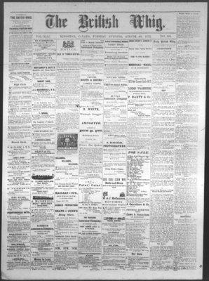 Daily British Whig (1850), 20 Aug 1872