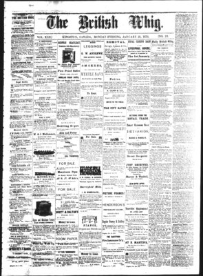 Daily British Whig (1850), 27 Jan 1873