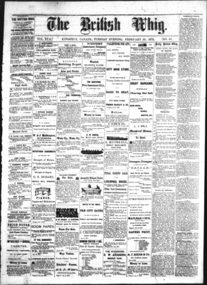 Daily British Whig (1850), 25 Feb 1873