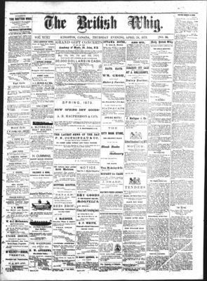 Daily British Whig (1850), 24 Apr 1873