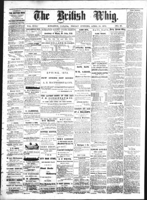 Daily British Whig (1850), 25 Apr 1873