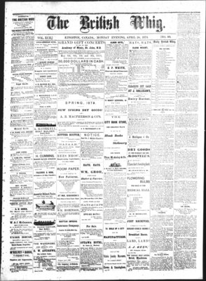 Daily British Whig (1850), 28 Apr 1873