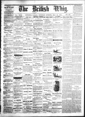 Daily British Whig (1850), 22 May 1873