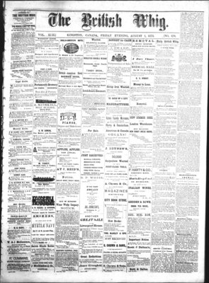 Daily British Whig (1850), 1 Aug 1873