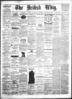 Daily British Whig (1850), 30 Aug 1873