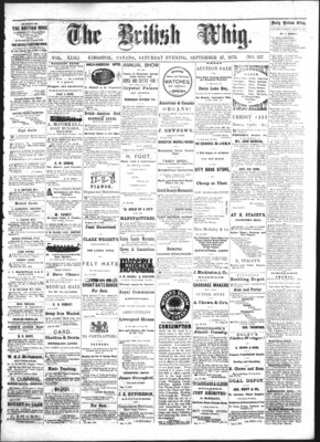 Daily British Whig (1850), 27 Sep 1873