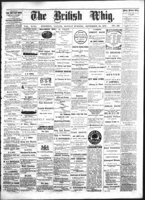 Daily British Whig (1850), 29 Sep 1873