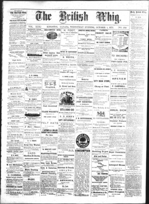 Daily British Whig (1850), 1 Oct 1873