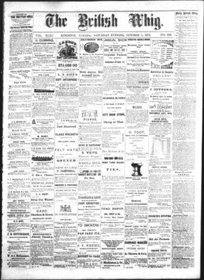 Daily British Whig (1850), 4 Oct 1873