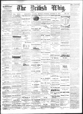 Daily British Whig (1850), 27 Oct 1873